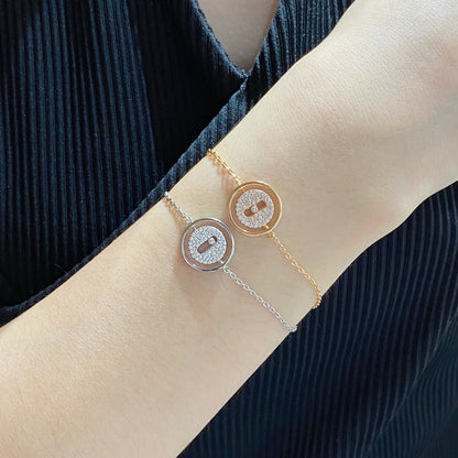 [Camiery]LUCKY MOVE DIAMOND PAVED BRACELET