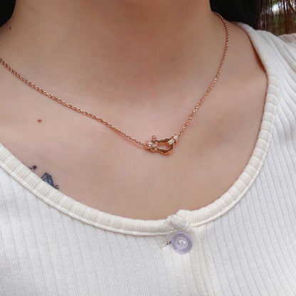 [Camiery]FORCE 10 PINK GOLD DIAMOND NECKLACE
