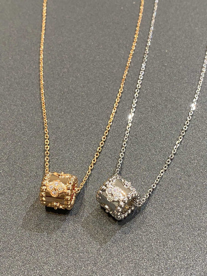 [Camiery]PERLEE PEDANT SIVLER DIAMOND NECKLACE