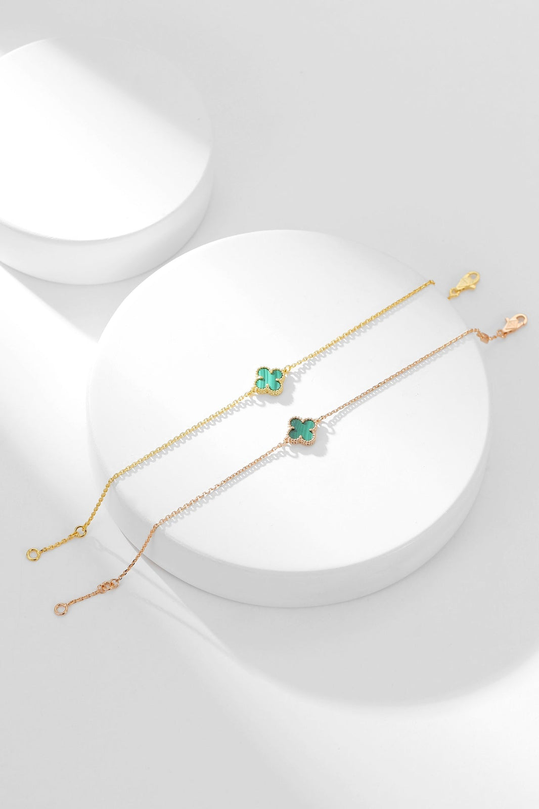 [Camiery]CLOVER BRACELET MALACHITE 1 MOTIF