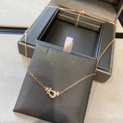 [Camiery]FORCE 10 DIAMOND PINK GOLD NECKLACE MINI MODEL