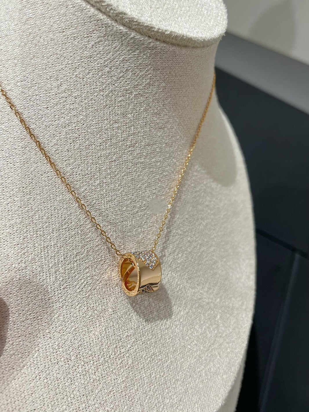 [Camiery]LIENS EVIDENCE DIAMOND PAVED NECKLACE