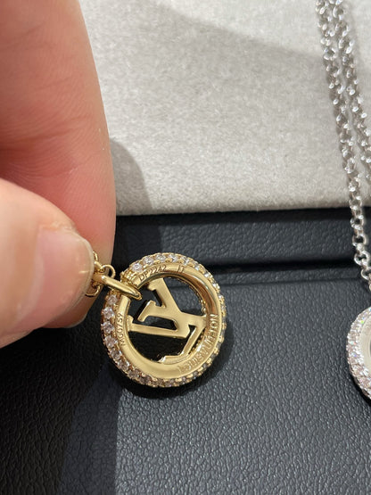 [Camiery]BY NIGHT DIAMOND PAVED NECKLACE