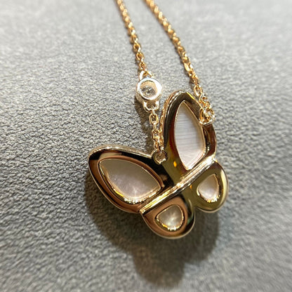 [Camiery]BUTTERFLY MOP DIAMOND NECKLACE