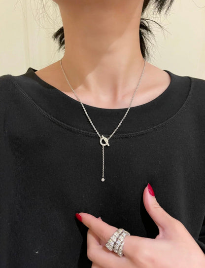 [Camiery]FINESSE SILVER DIAMOND NECKLACE