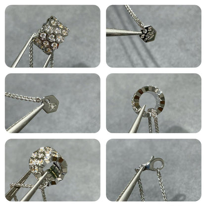 [Camiery]BEE LOVE DIAMOND PAVED 3 ROW NECKLACE