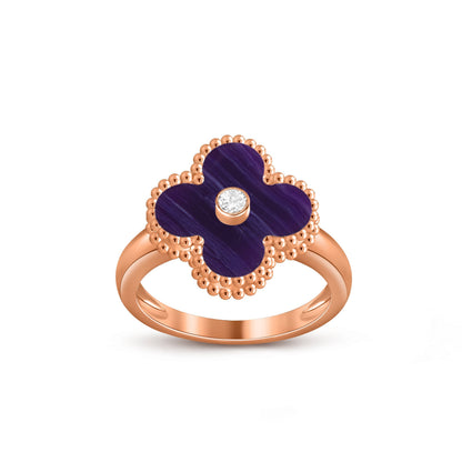 [Camiery]CLOVER DIAMOND RING ROSE GOLD COLLECTION