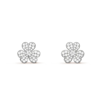 [Camiery]CLOVER COMOS DIAMOND EARRINGS SILVER