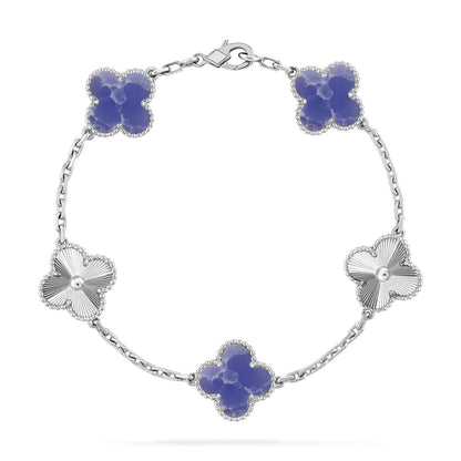 [Camiery]CLOVER 5 MOTIF BLUE VEINS BRACELET COLLECTION