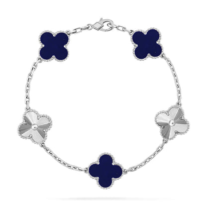 [Camiery]CLOVER 5 MOTIF LAPIS LAZULI BRACELET COLLECTION
