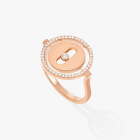 [Camiery]LUCKY MOVE PINK GOLD DIAMOND RING