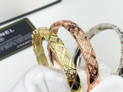[Camiery]KOKO CRUSH HALF DIAMONDS GLOD SILVER ROSE GOLD