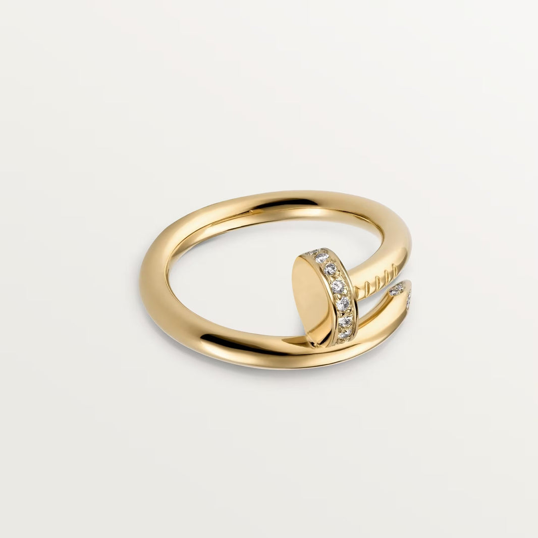 [Camiery] JUSTE RING 2.6MM HALF DIAMOND