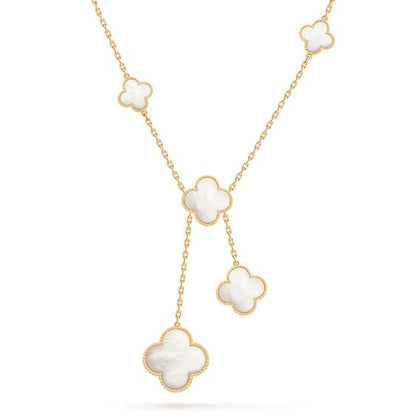 [Camiery]CLOVER MOTHER OF PEARL NECKLACE 6 MOTIF