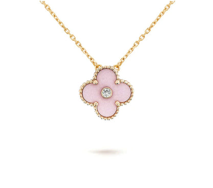 [Camiery]CLOVER 15MM CHRISTMAS LIMITED EDITION SINGLE FLOWER NECKLACE