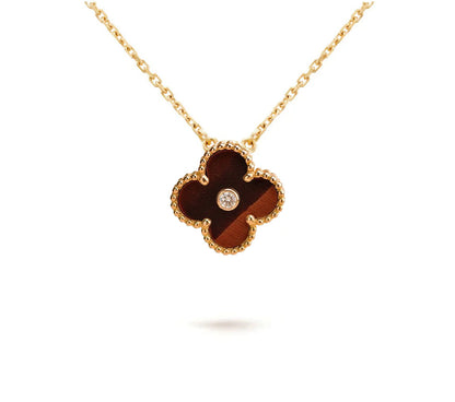 [Camiery]CLOVER 15MM CHRISTMAS LIMITED EDITION SINGLE FLOWER NECKLACE