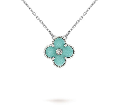 [Camiery]CLOVER 15MM CHRISTMAS LIMITED EDITION SINGLE FLOWER NECKLACE