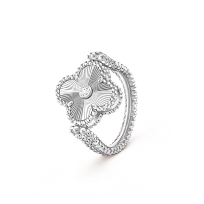 [Camiery]CLOVER RIVERSIBLE RING SILVER COLLECTION