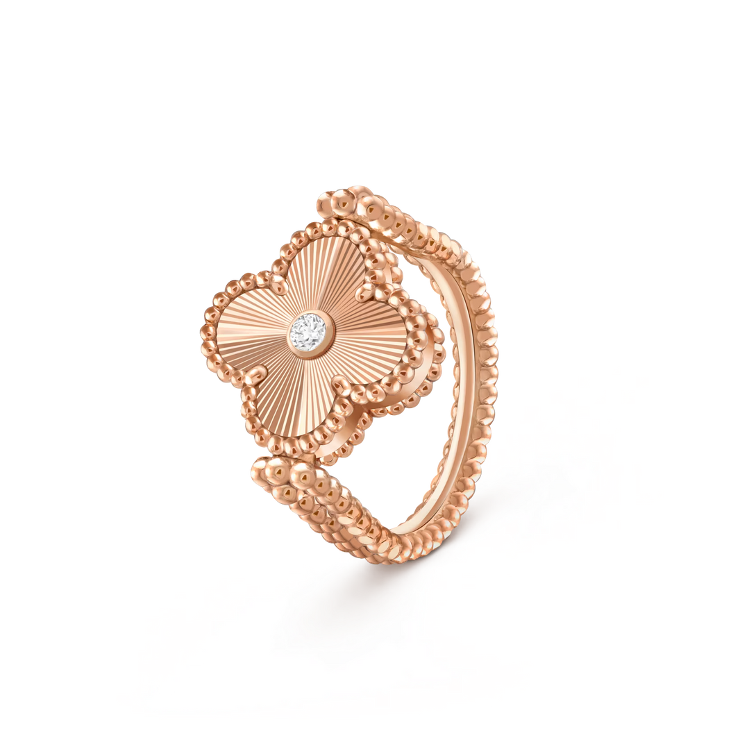 [Camiery]CLOVER RIVERSIBLE RING ROSE GOLD COLLECTION