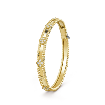 [Camiery]CLOVER BRACELET 4MM DIAMONDS