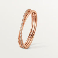 [Camiery] ETINCELLE HALF-PAVED DIAMOND BRACELET