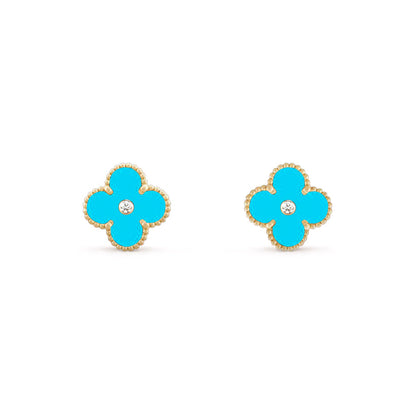 [Camiery]CLOVER  15MM DIAMOND EARRINGS COLLECTION