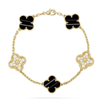 [Camiery] CLOVER 5 MOTIF PULSAR STONE BRACELET COLLECTION