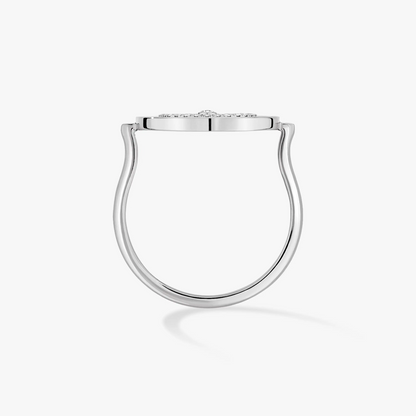 [Camiery]LUCKY MOVE PAVED SILVER DIAMOND RING