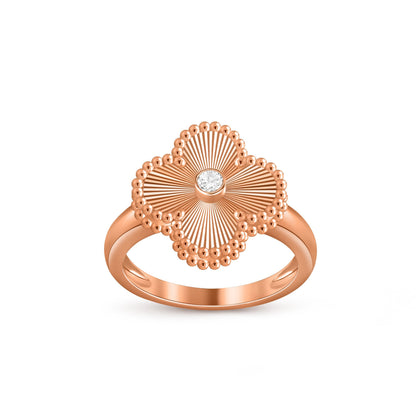 [Camiery]CLOVER DIAMOND RING ROSE GOLD COLLECTION