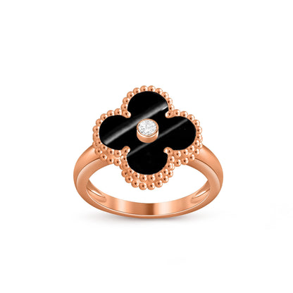 [Camiery]CLOVER DIAMOND RING ROSE GOLD COLLECTION