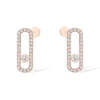[Camiery]MOVE UNO STUD DIAMOND PAVED EARRINGS