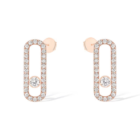 [Camiery]MOVE UNO STUD DIAMOND PAVED EARRINGS
