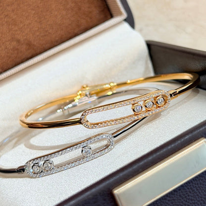 [Camiery]Move Pavé Diamond Bangle Bracelet M