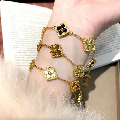 [Camiery JEWELRY] OPERA 5 MOTIFS TULLE ENAMEL BRACELET