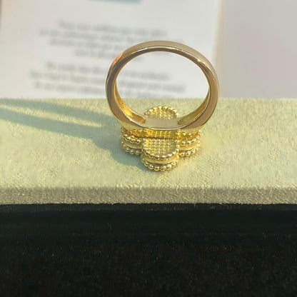 [Camiery]NEW CLOVER PINK ENAMEL RINGS