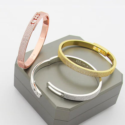 [Camiery]Move Noa Full Pavé Diamond Bangle Bracelet