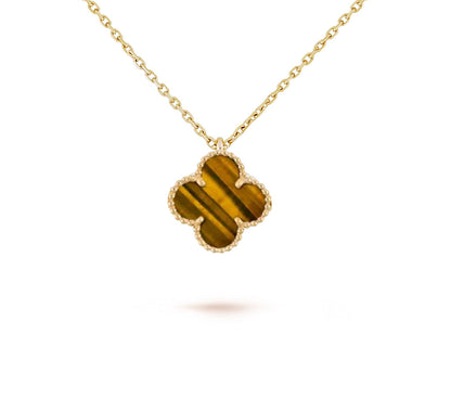 [Camiery]CLOVER MINI 9.5MM CARNELIANS NECKLACE COLLECTION