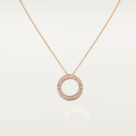 [Camiery] LOVE NECKLACE 16MM  FULL DIAMOND