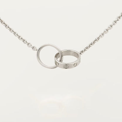 [Camiery] LOVE DOUBLE RING NECKLACE
