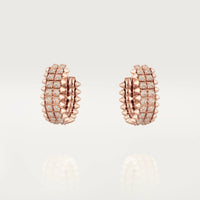 [Camiery] CLASH 9.2MM FULL DIAMOND DOUBLE ROW EARRINGS