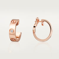 [Camiery] LOVE EARRINGS 5.7MM 2 DIAMONDS