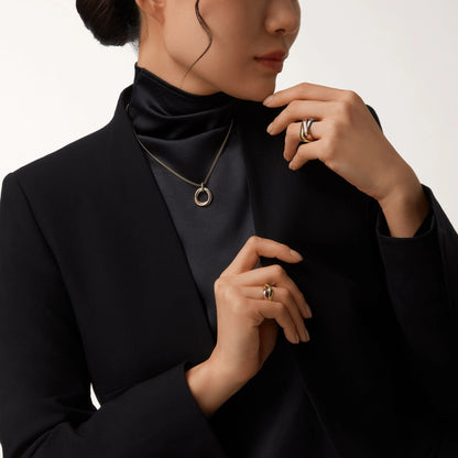[Camiery] TRINITY MEDIUM  DIAMONDS NECKLACE