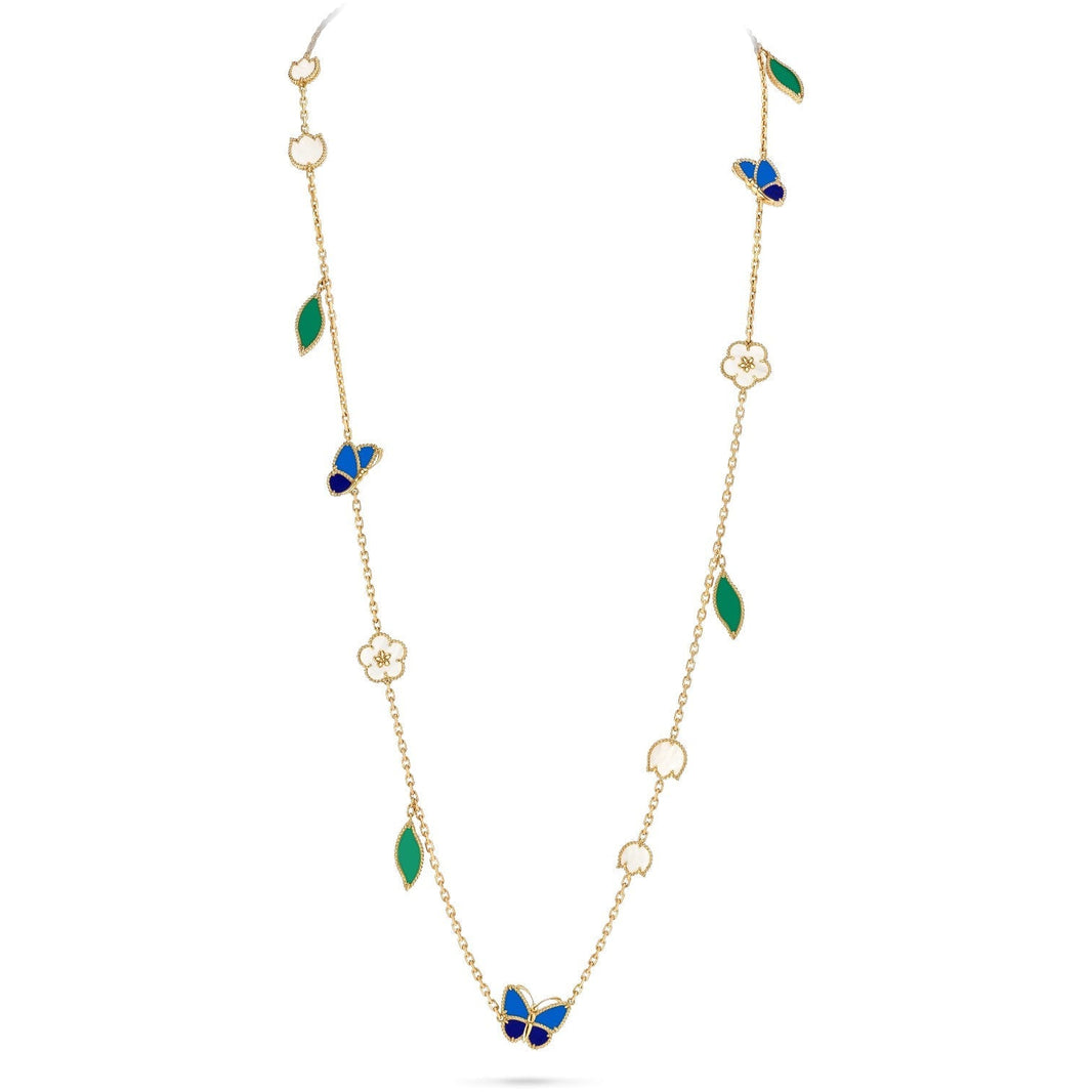 [Camiery]LUCKY SPRING BUTTERFLY 15 FLOWER NECKLACE