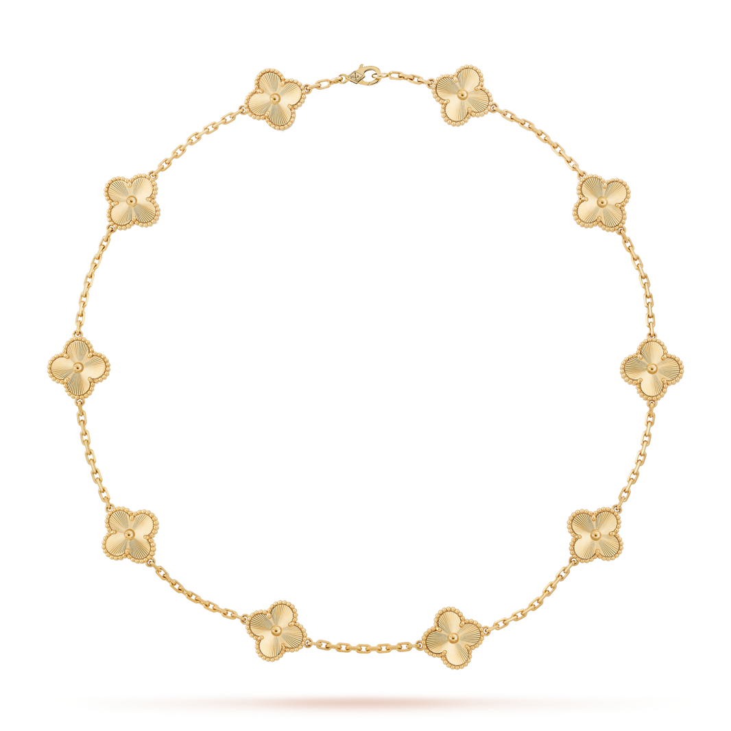 [Camiery]CLOVER 10 MOTIFS LASER NECKLACE