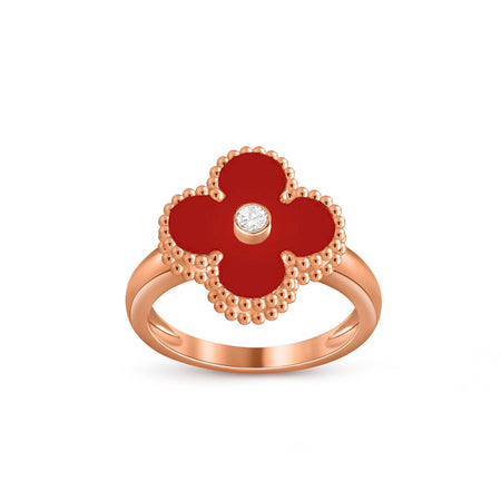 [Camiery]CLOVER DIAMOND RING ROSE GOLD COLLECTION