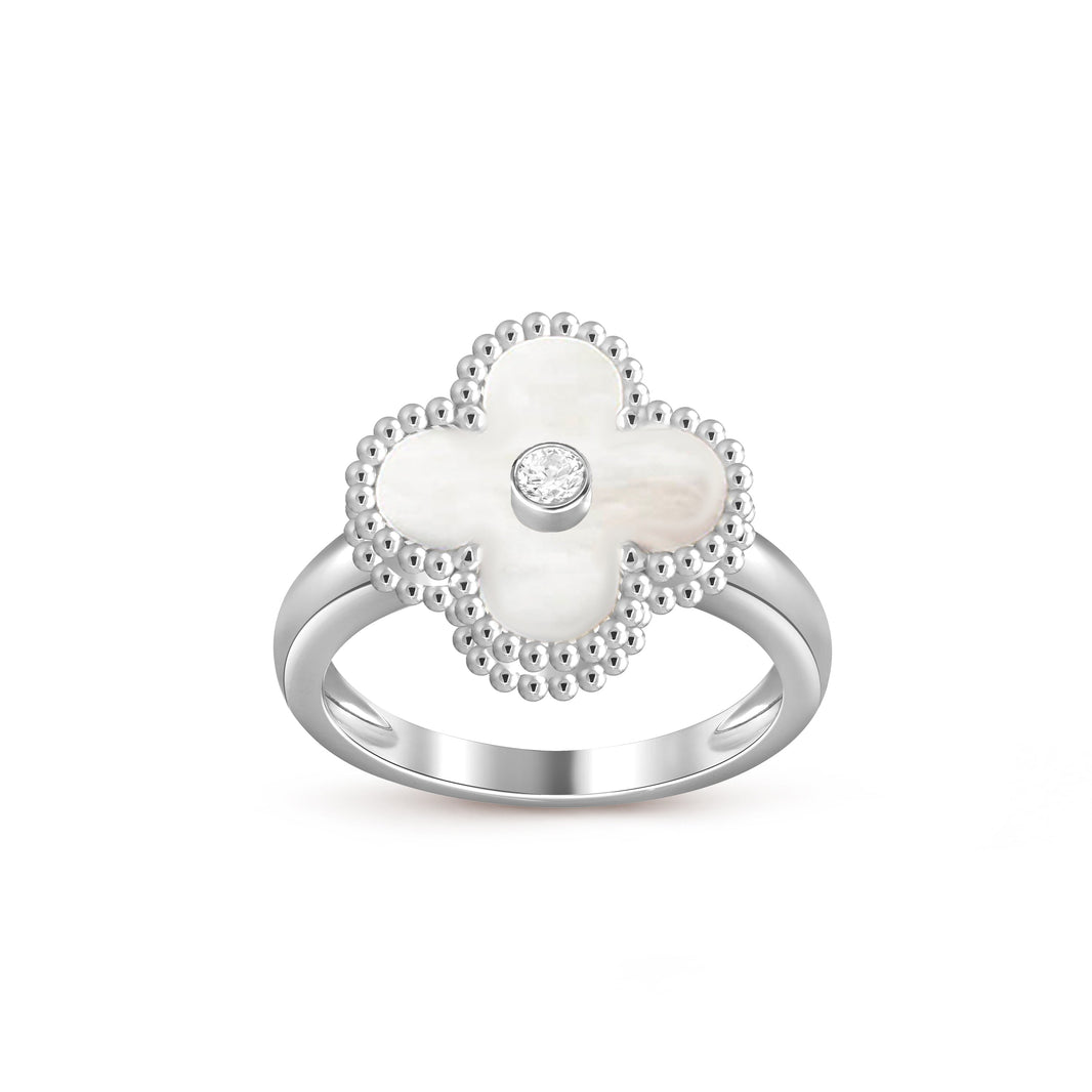 [Camiery]CLOVER SILVER DIOMND RING COLLECTION