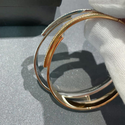 [Camiery]Move Noa Rose Gold Pavé Diamond Bangle Bracelet