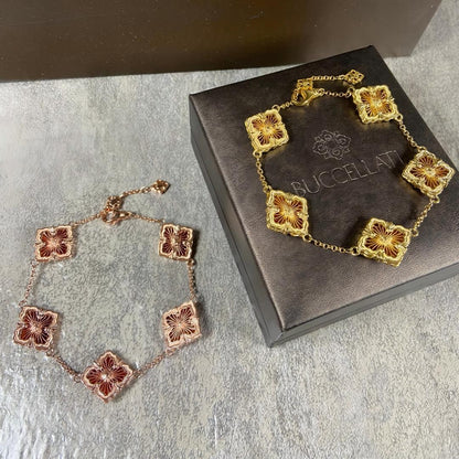 [Camiery JEWELRY] OPERA 5 MOTIFS TULLE ENAMEL BRACELET