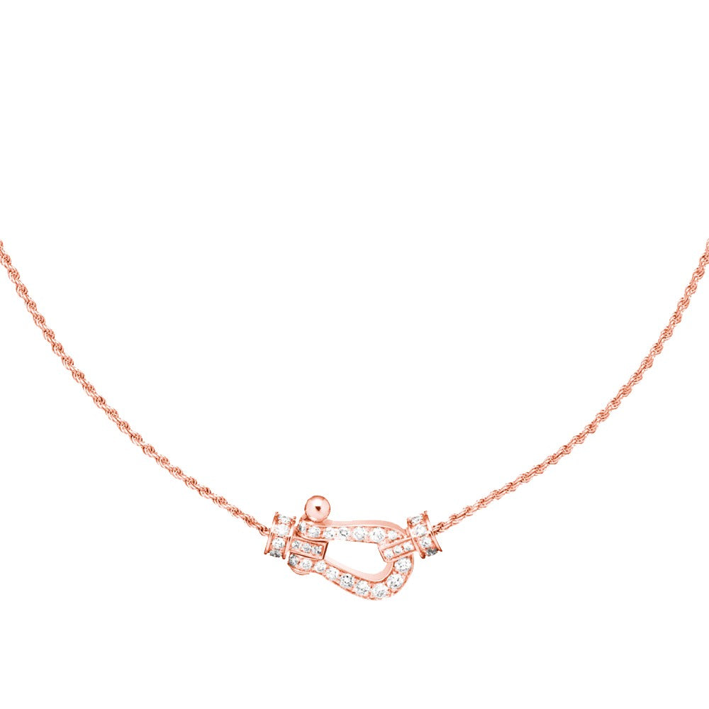 [Camiery]FORCE 10 PINK GOLD DIAMOND NECKLACE