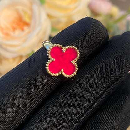 [Camiery]NEW CLOVER PINK ENAMEL RINGS